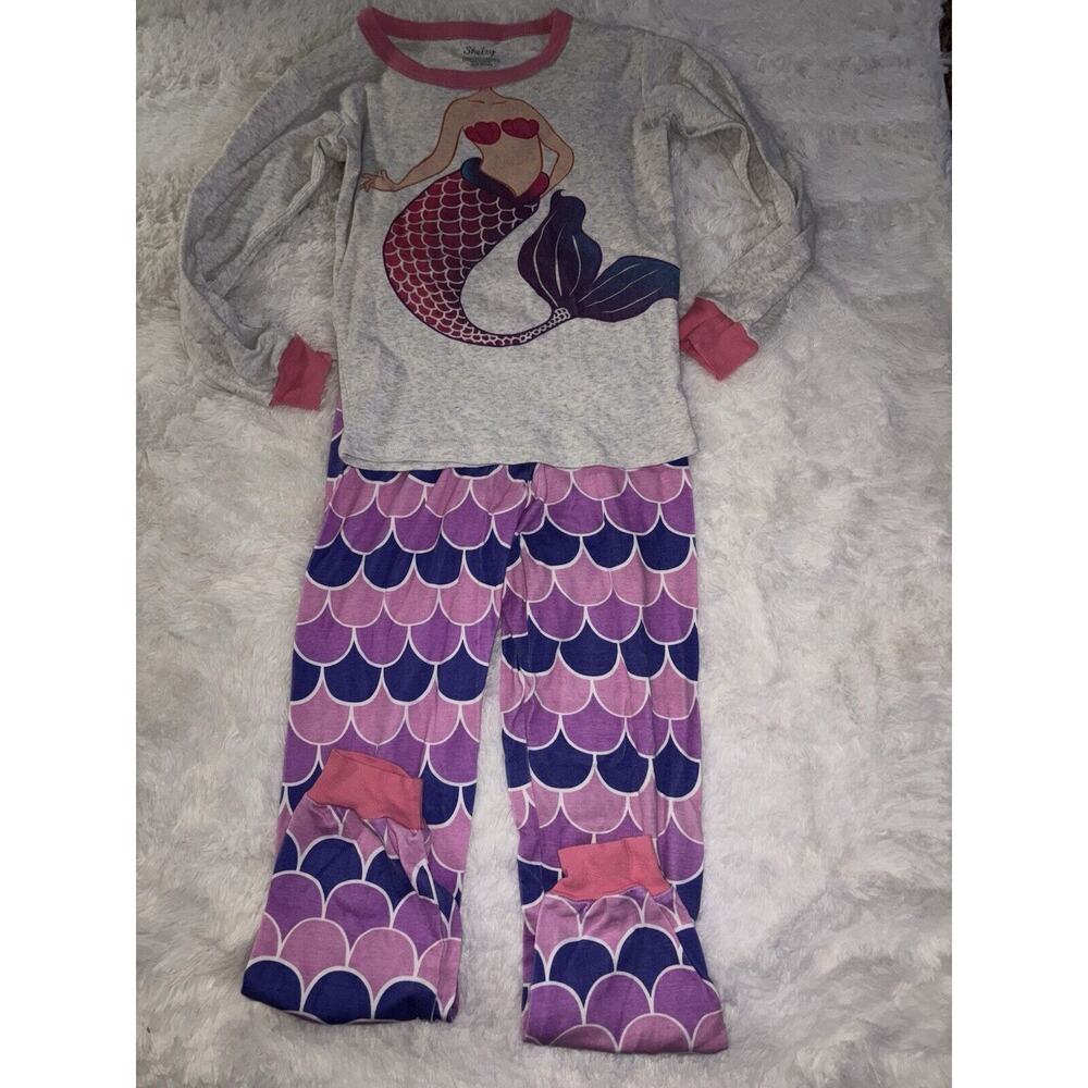 Shelry Girls Sz. 10 Two Pc. Mermaid Theme Pj Set. Adorable, Comfortable